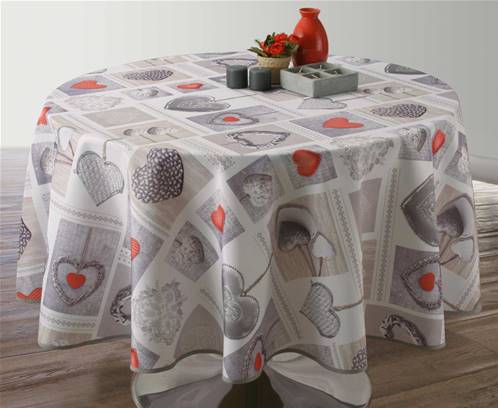 Nappe anti taches<BR>Coeurs