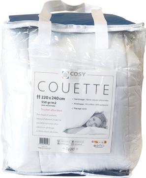 Couette blanche 500 grs - 220x240 cm