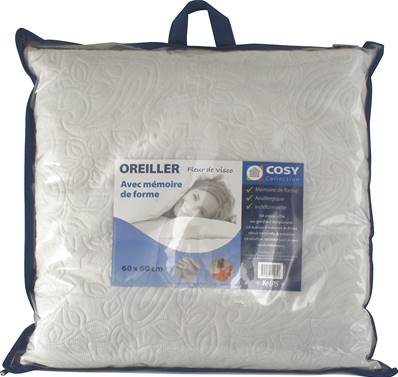 Oreiller fleur de visco 60x60 cm