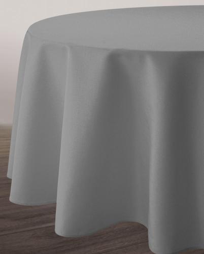 Nappe Unie - Effet lin - Gris