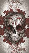 Drap de plage 100x180 cm <BR> Calavera