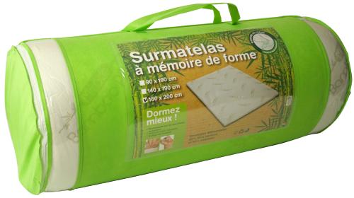 Sur-matelas 140x190 cm