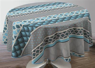 Nappe anti-taches <BR>Plume bleu