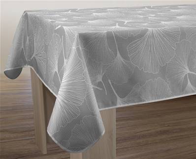 Nappe anti-taches <BR>Biloba gris