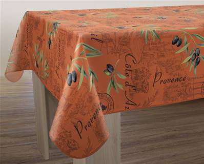 Nappe anti-taches <BR>Provence brique