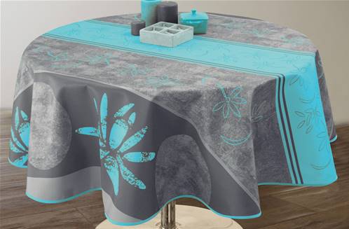 Nappes anti taches<BR>Lotus bleu