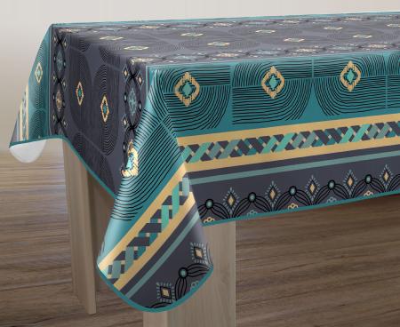 Nappe anti-taches <BR>Valparaiso bleu