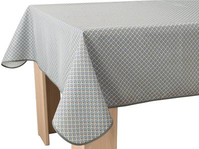 Nappe anti-taches <BR>Paon gris